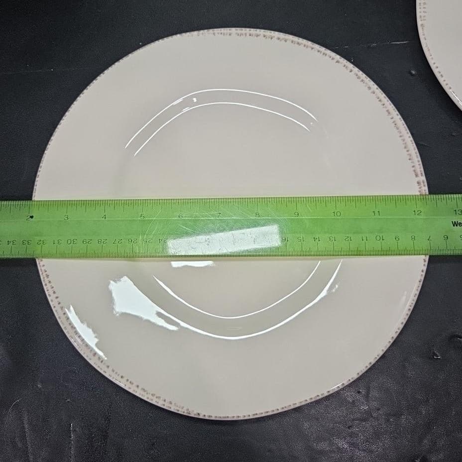 Libbey Farmhouse Cream Dinner Plates, Set of 4, Rustic Tableware, FH-503 242 - Thumbnail 6