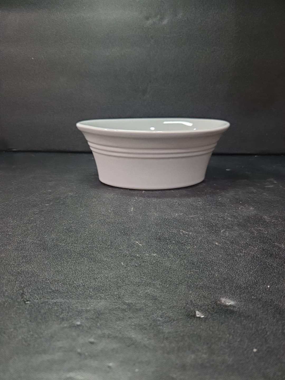 Mason Cash Casserole Dish, Oval 7" Baking Dish, Gray Pottery, Pie Bakeware - Thumbnail 3