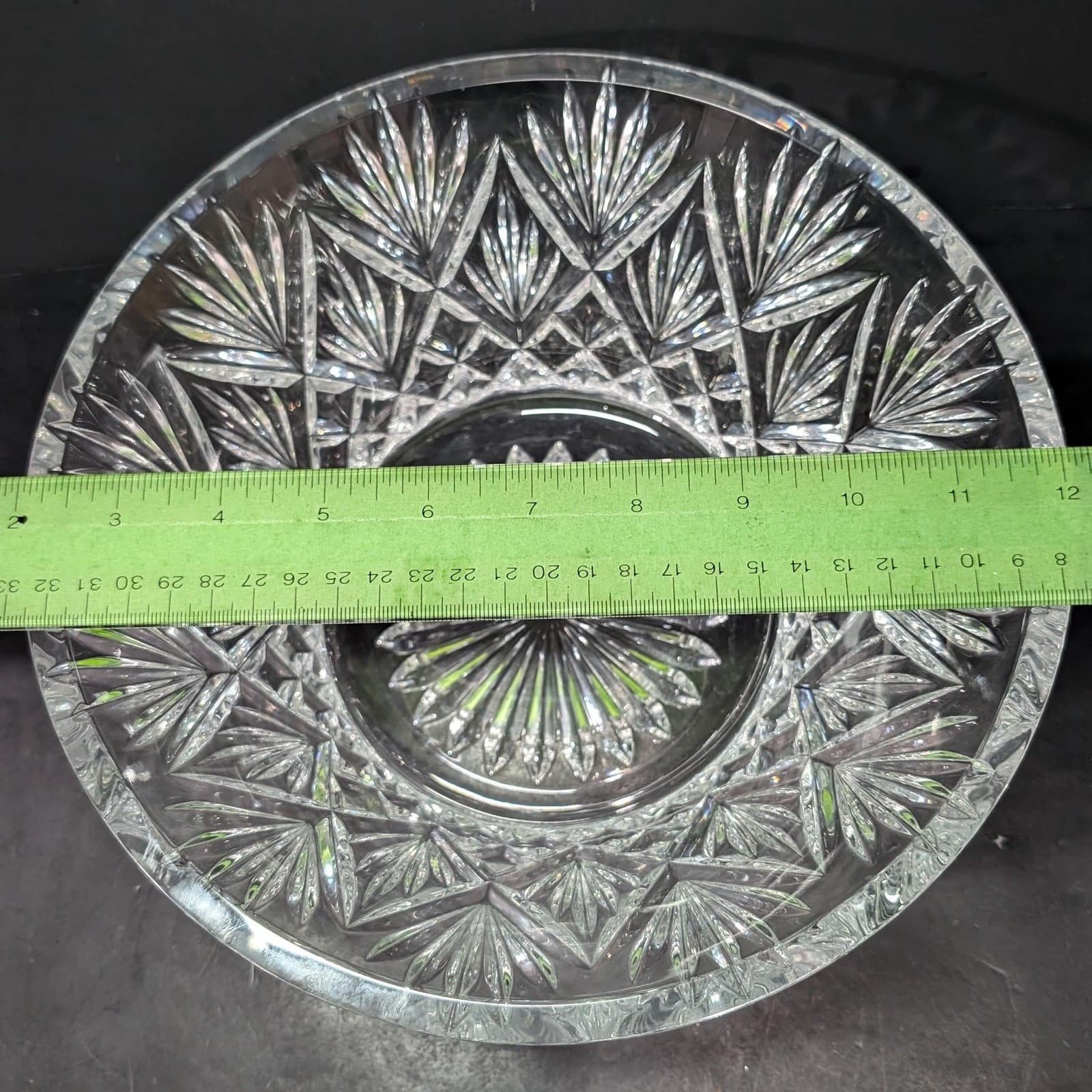 Waterford Crystal Clear Flared Rim Bowl, Vintage Cassidy Pattern, Centerpiece - Thumbnail 11