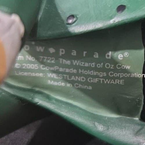 Cow Parade The Mayor Wizard Of Oz Figurine, Westland Giftware, #7722, No Box - Thumbnail 9