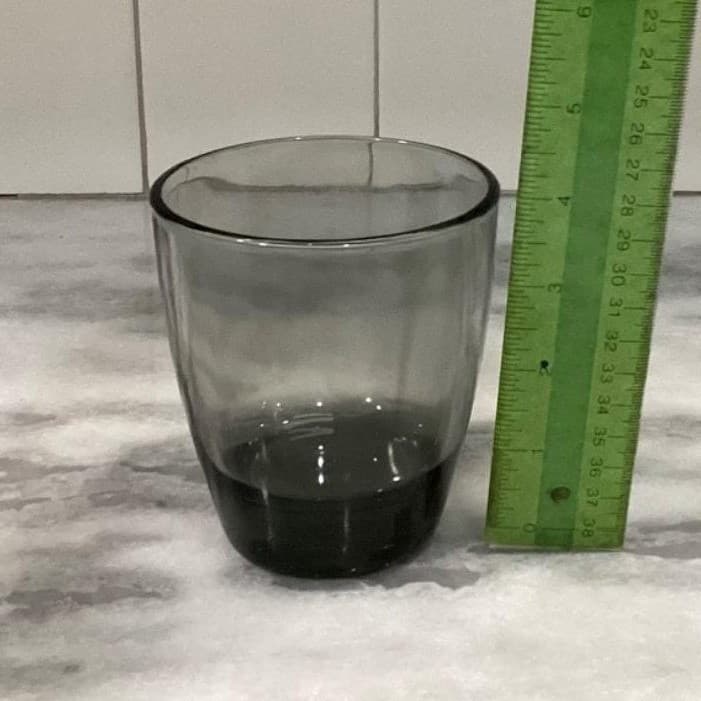 Libbey Classic Smoke Gray Double Old Fashioned Glasses Set of 2 Lowball Tumblers - Thumbnail 6