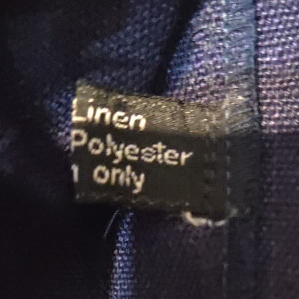 Peabody Navy Blue Blazer, Women's Size 7/8 Jacket, Linen Blend, Made in Romania - Thumbnail 7