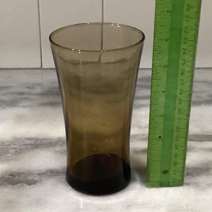 Anchor Hocking Linden Mocha Tumblers, Set of 3, Vintage Tawny Brown Glasses - Thumbnail 6