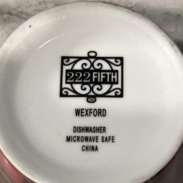 222 Fifth Wexford Dessert Bowls, Set of 4, Red Plaid Design Dinnerware - Thumbnail 5