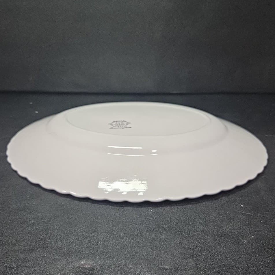 J&G Meakin Ironstone "Chantilly Green" Oval Serving Platter, Vintage Serveware - Thumbnail 8
