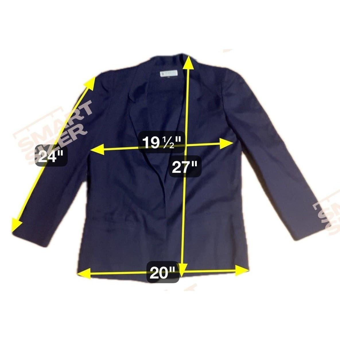 Peabody Navy Blue Blazer, Women's Size 7/8 Jacket, Linen Blend, Made in Romania - Thumbnail 2