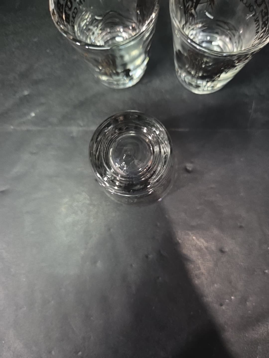 Buffalo Bill Shot Glass Trio, Lookout Mountain Souvenir, Black & Gold, Set of 3 - Thumbnail 7