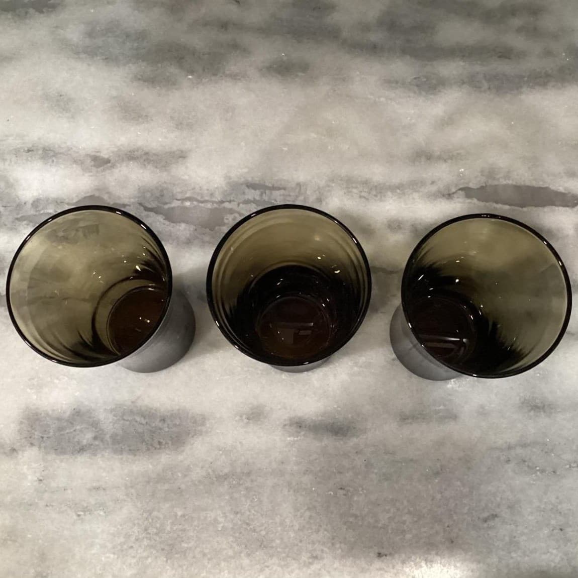 Anchor Hocking Linden Mocha Tumblers, Set of 3, Vintage Tawny Brown Glasses - Thumbnail 4
