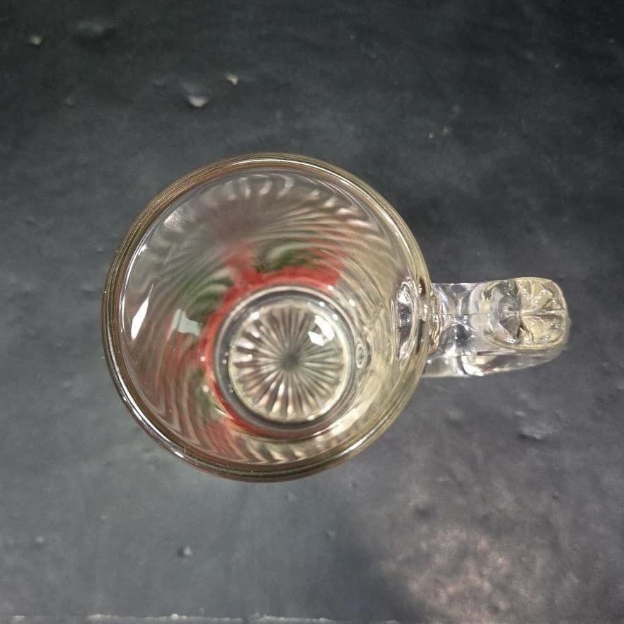 Libbey Holly & Berries Design Glass Beer Mug, Vintage Holiday Drinkware Stein - Thumbnail 7
