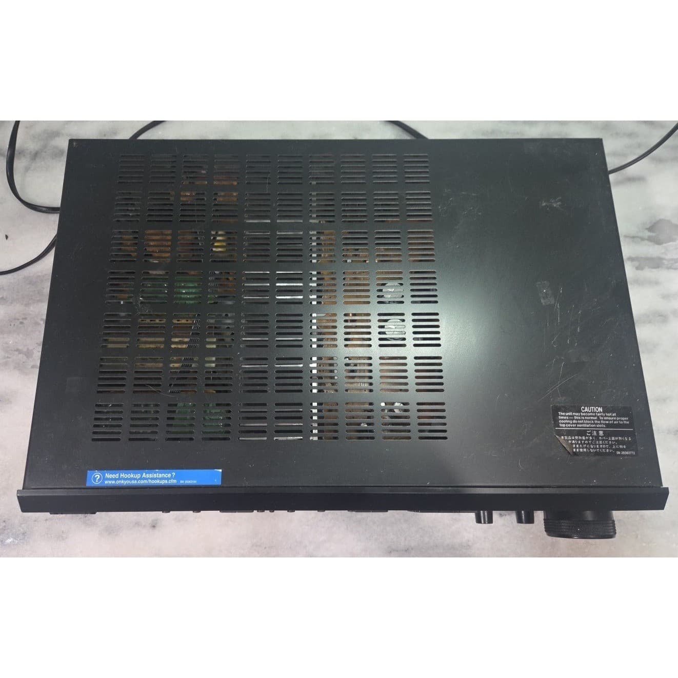 Onkyo TX-8011 Stereo Receiver WRAT AM FM Tuner Phono Input Black Home Audio - Thumbnail 3