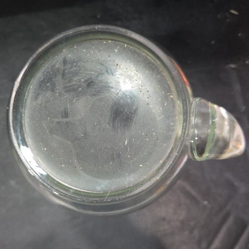 Dale Moore Etched Wheat Design Pitcher, Vintage Clear Glass Jug, Tableware - Thumbnail 8