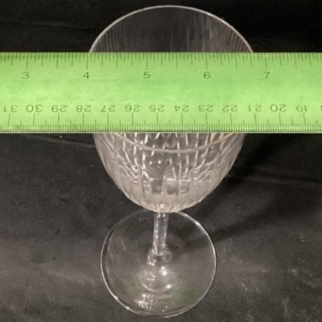 3 Rogaska Wine Glasses Vogue Goblet Crystal 8.5" Signed * - Thumbnail 3