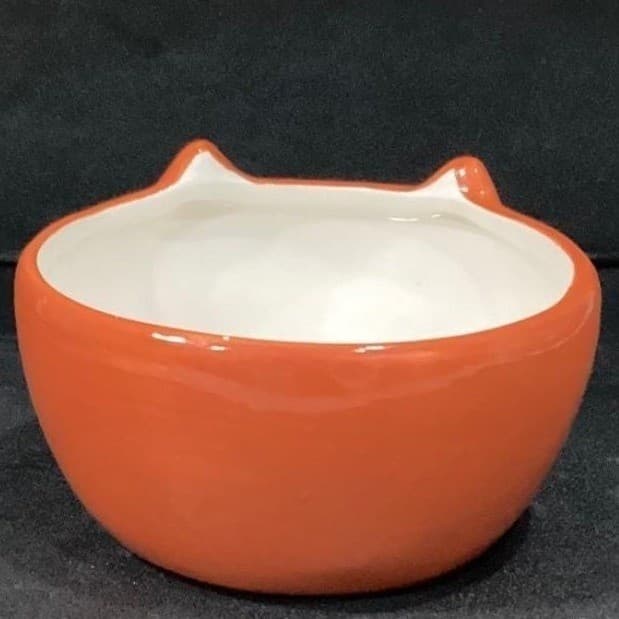 Fox Bowl Hand Painted 29oz Orange Dishwasher Microwave Safe - Thumbnail 10