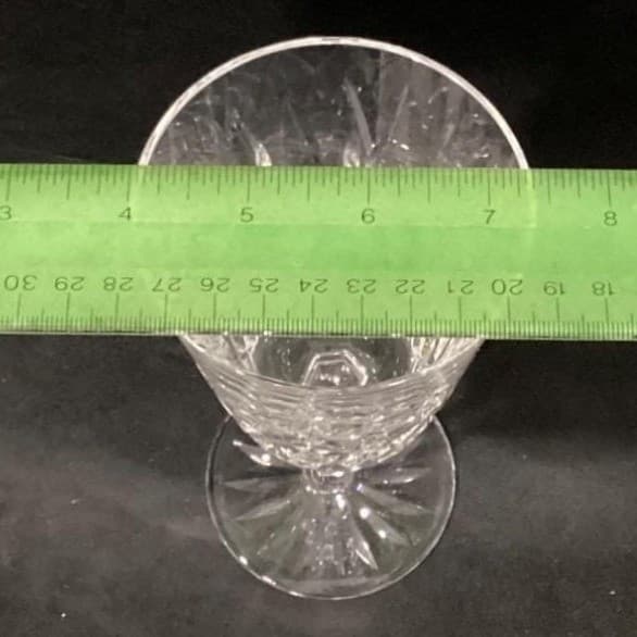 Set of 2 Waterford Crystal Lismore Water Goblet/Wine Glasses 6 7/8" IRELAND 8oz - Thumbnail 3