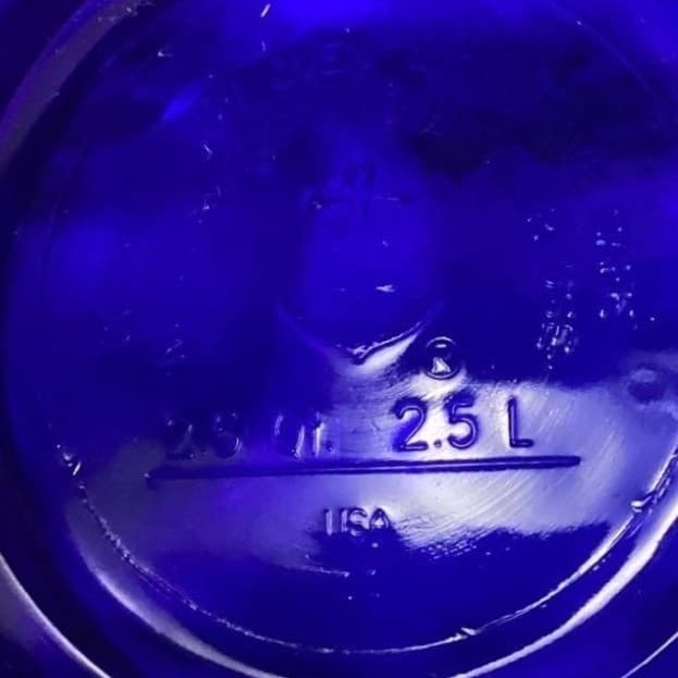 Vintage Anchor Hocking USA Cobalt Blue Glass Nesting Mixing Bowls Set of 3 * - Thumbnail 8