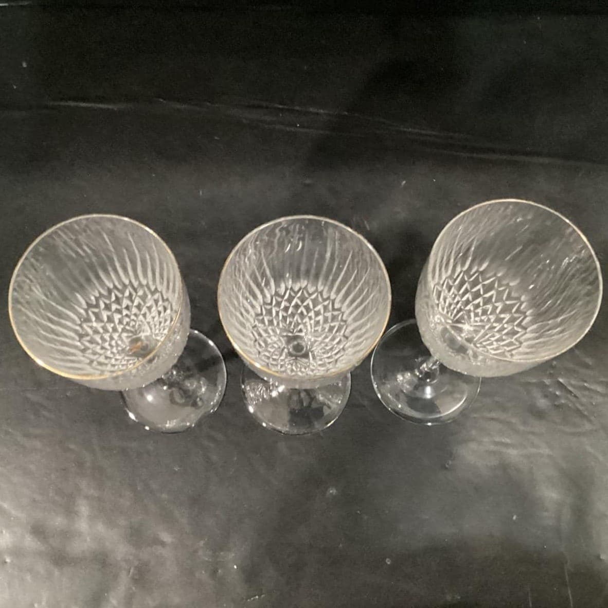 3 Rogaska Wine Glasses Vogue Goblet Crystal 8.5" Signed * - Thumbnail 6