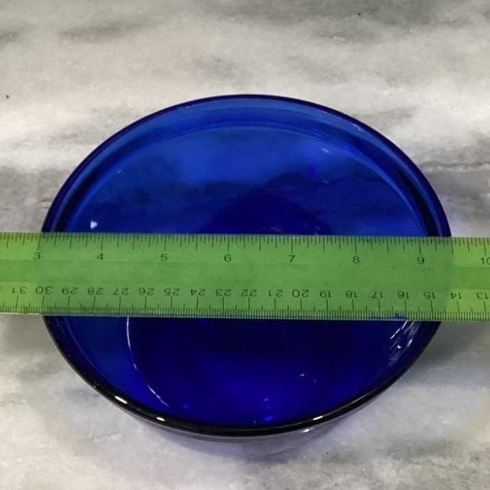 Vintage Anchor Hocking USA Cobalt Blue Glass Nesting Mixing Bowls Set of 3 * - Thumbnail 7