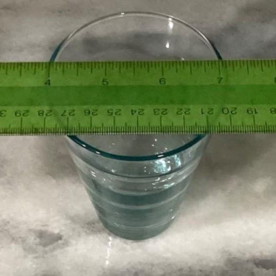 MCM Set of 2 Libbey Saturn Optic Ripple Aqua Tumbler Glasses - Thumbnail 3