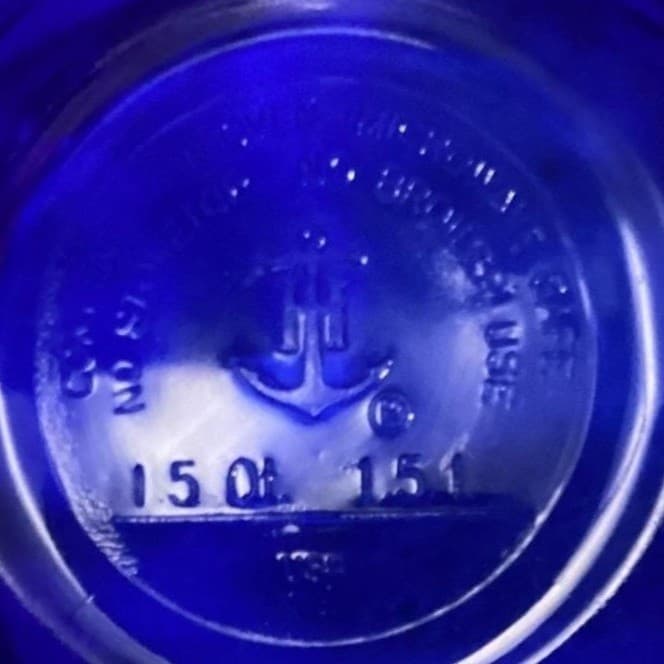 Vintage Anchor Hocking USA Cobalt Blue Glass Nesting Mixing Bowls Set of 3 * - Thumbnail 9