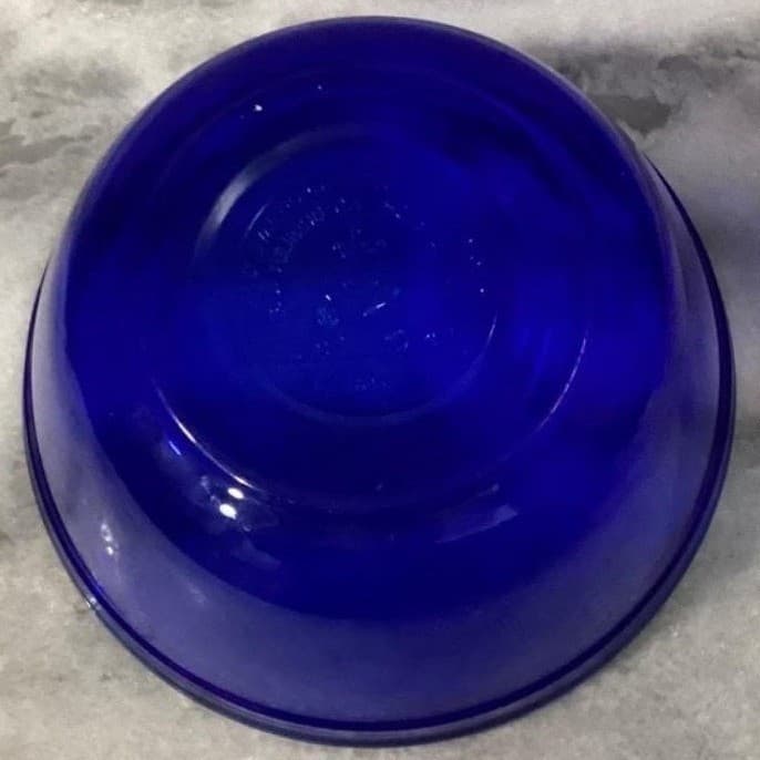 Vintage Anchor Hocking USA Cobalt Blue Glass Nesting Mixing Bowls Set of 3 * - Thumbnail 13