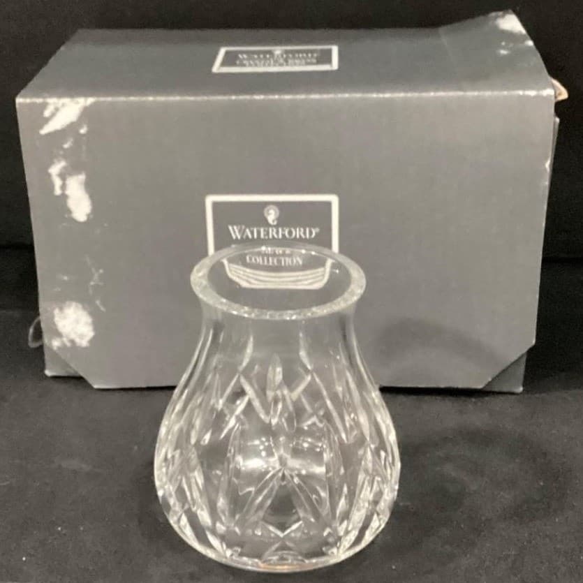 Waterford Crystal BELMONT Hurricane Lamp ~ No Base - Thumbnail 5