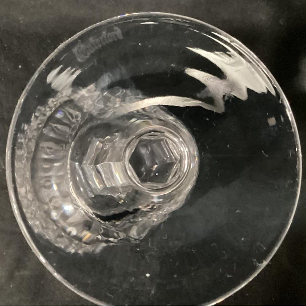 Waterford Crystal Alana Large Wine Water Glasses Ireland Set of 2 * - Thumbnail 4