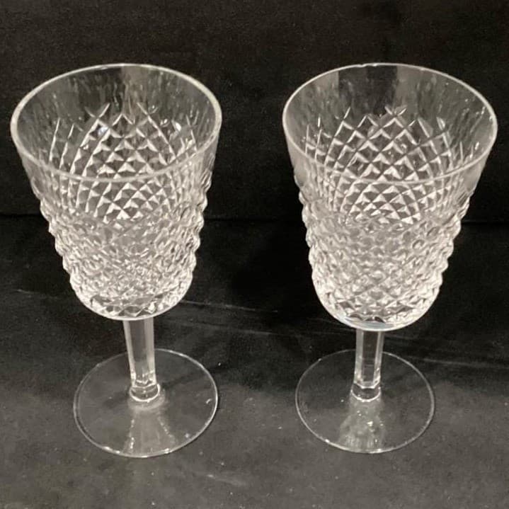 Waterford Crystal Alana Large Wine Water Glasses Ireland Set of 2 * - Thumbnail 8