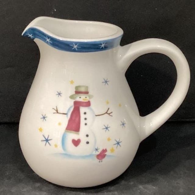 Holiday Home Christmas Snowman Pitcher - Thumbnail 7