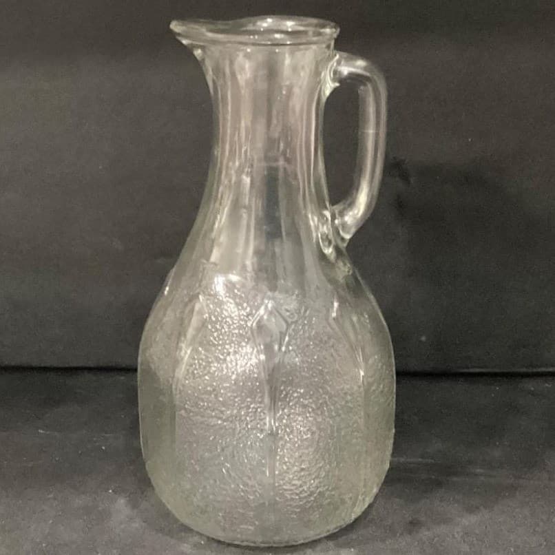 Macbeth & Evans Art Deco Era Pitcher Diamond And Dart Decanter Jug Vintage - Thumbnail 7