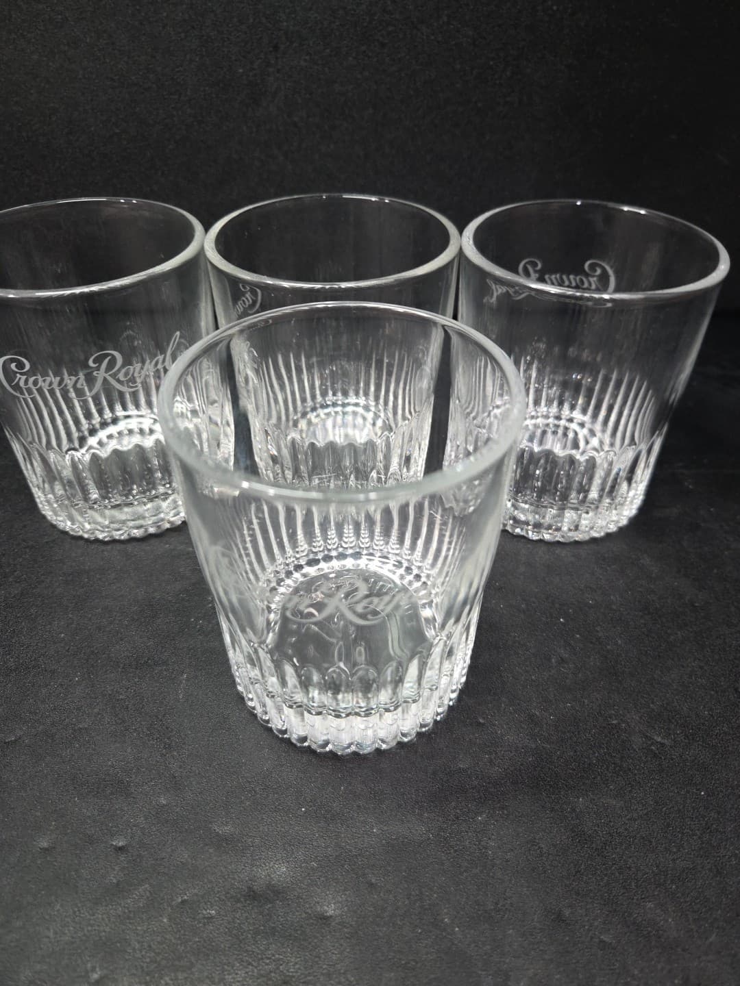 Crown Royal Whiskey Rocks Glasses, Set of 4, Limited Ed, Scotch Whiskey Glass - Thumbnail 5