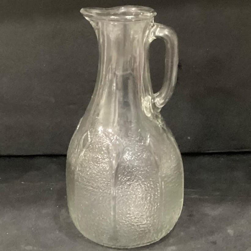 Macbeth & Evans Art Deco Era Pitcher Diamond And Dart Decanter Jug Vintage - Thumbnail 6