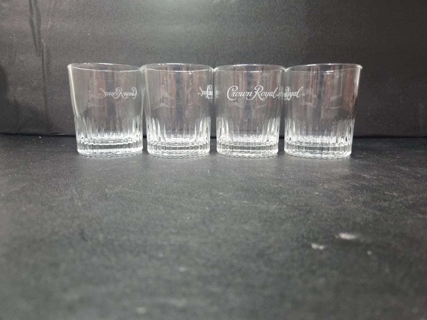 Crown Royal Whiskey Rocks Glasses, Set of 4, Limited Ed, Scotch Whiskey Glass - Thumbnail 3