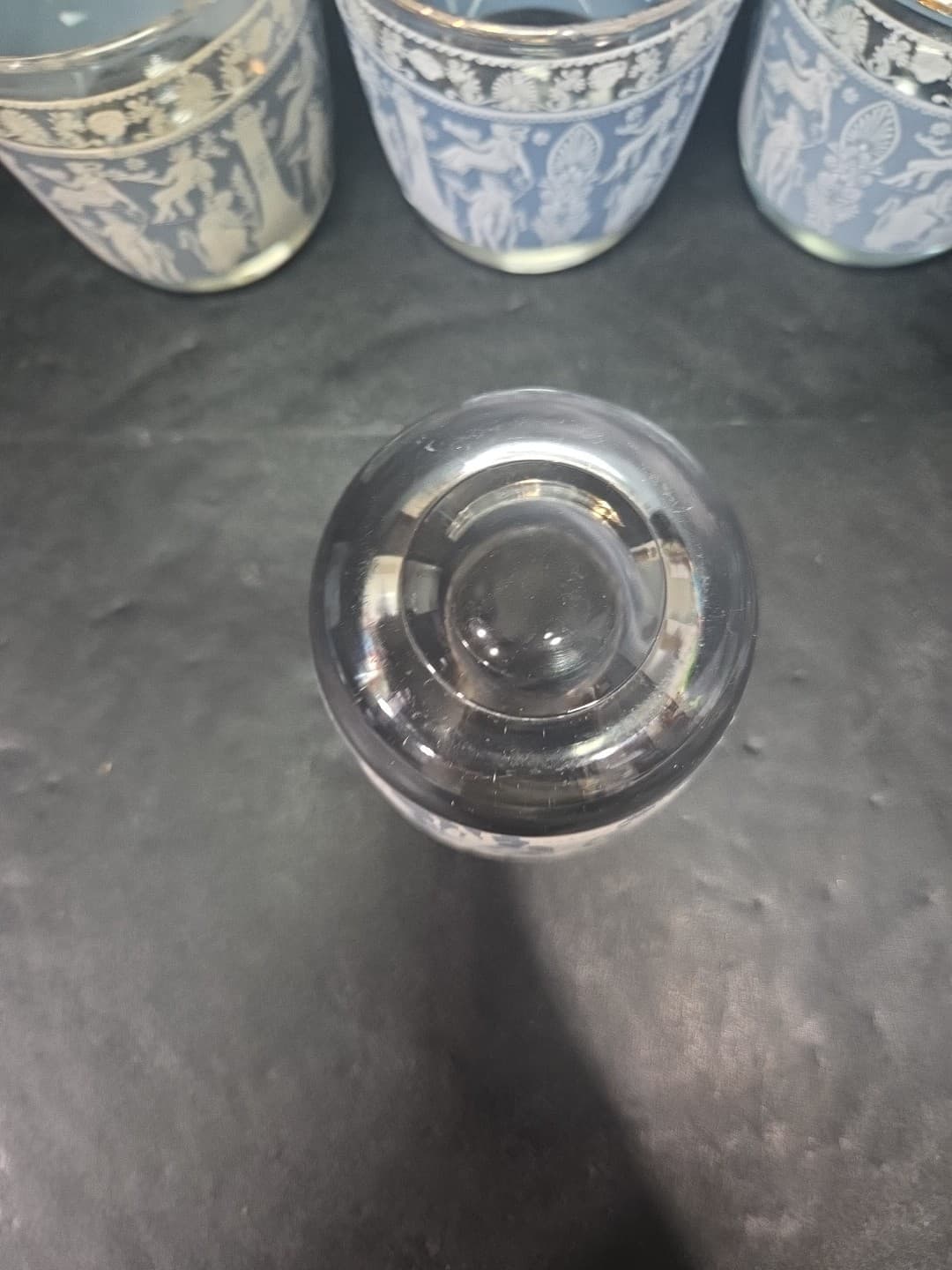 Jeanette Glass Corinthian Tumblers, Vtg Wedgewood Glasses, Set of 4 Flat Glasses - Thumbnail 7