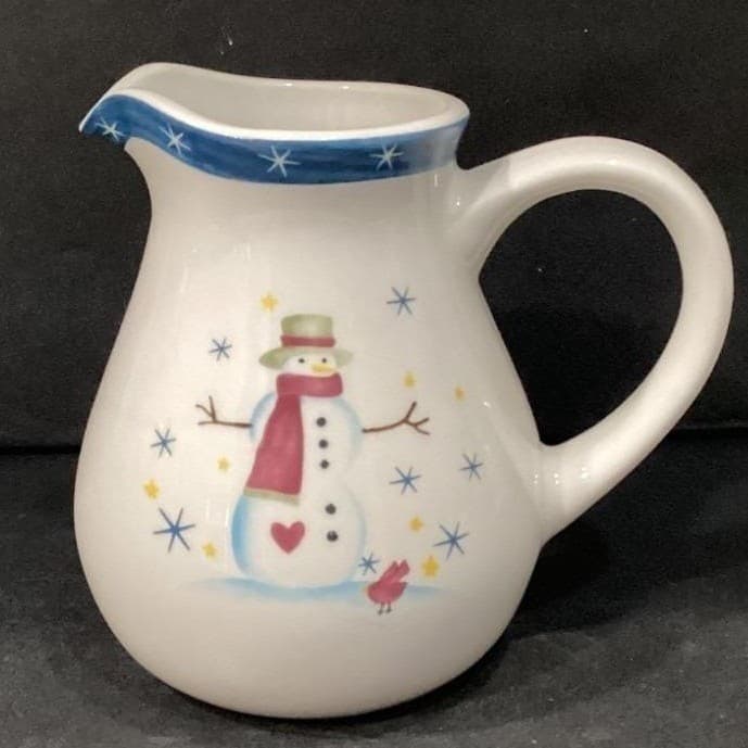 Holiday Home Christmas Snowman Pitcher - Thumbnail 8