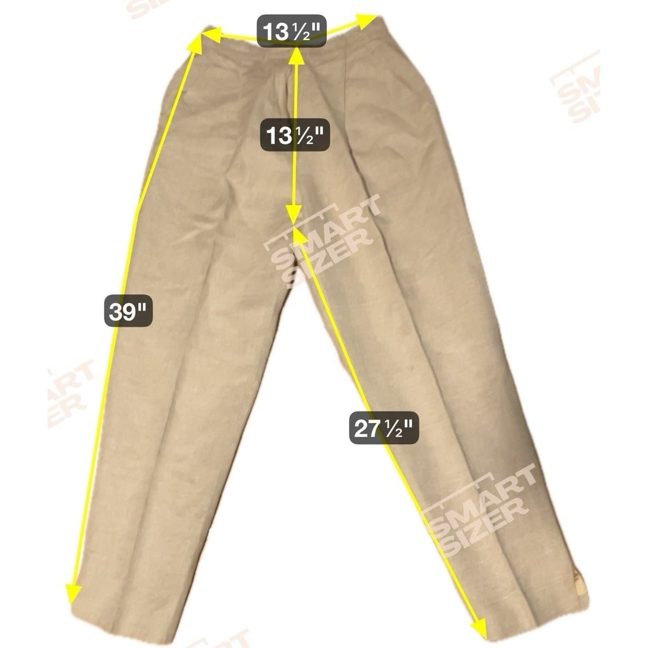 Collectible Gold Sergio Sari Arzani Beige Pleated Trousers, Women's Size 8 - Thumbnail 2