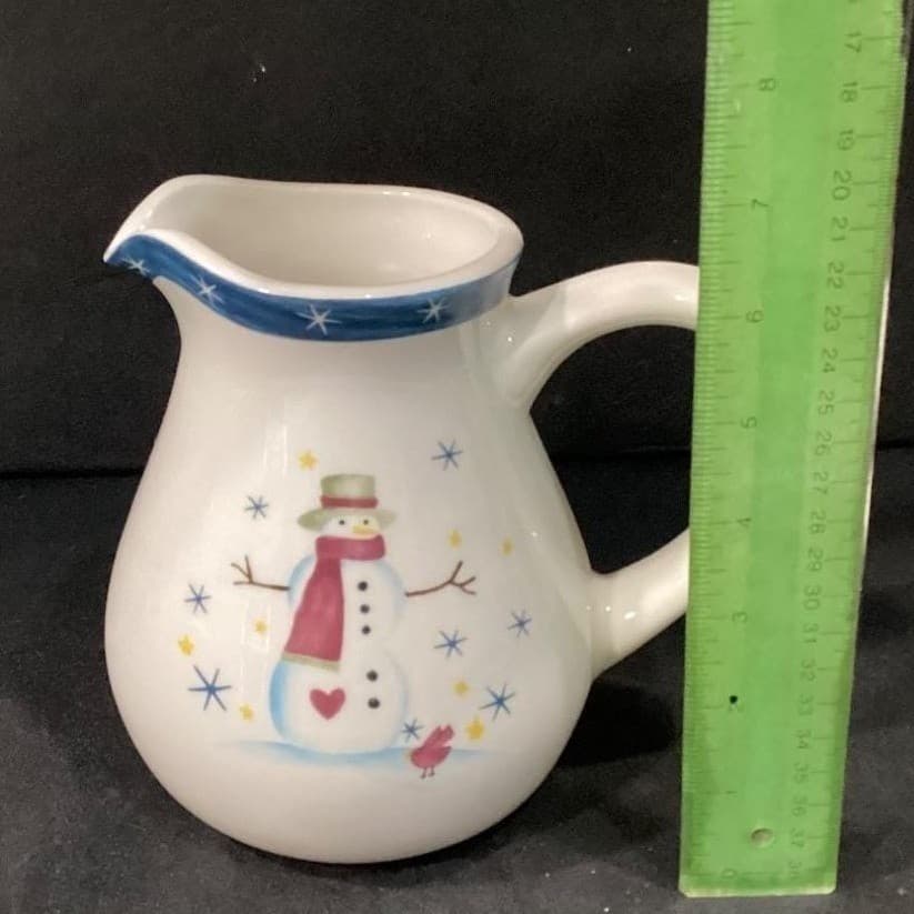 Holiday Home Christmas Snowman Pitcher - Thumbnail 2