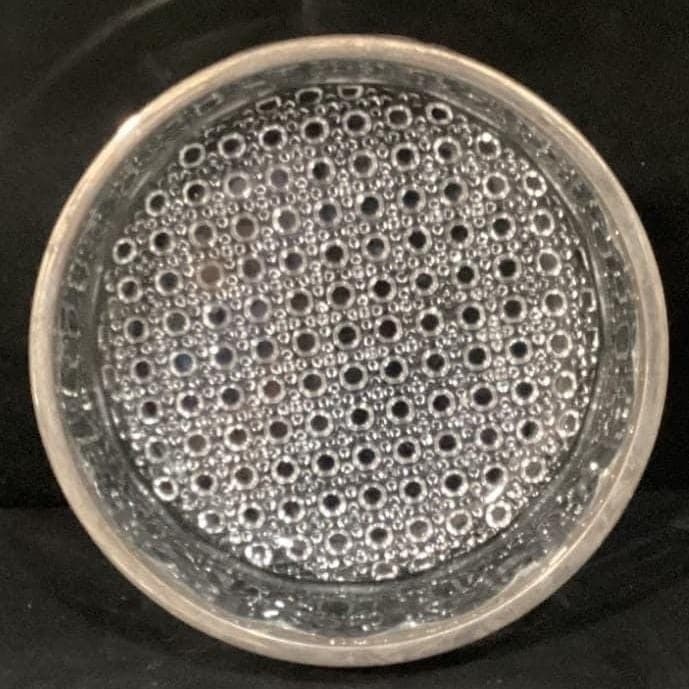 Crystal English Vintage Silver Rimmed Large 8.75" x 3" Bowl - Thumbnail 7