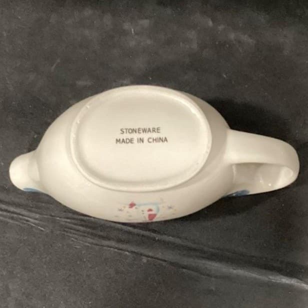 Holiday Home Snowman Stoneware Gravy Boat - Thumbnail 4