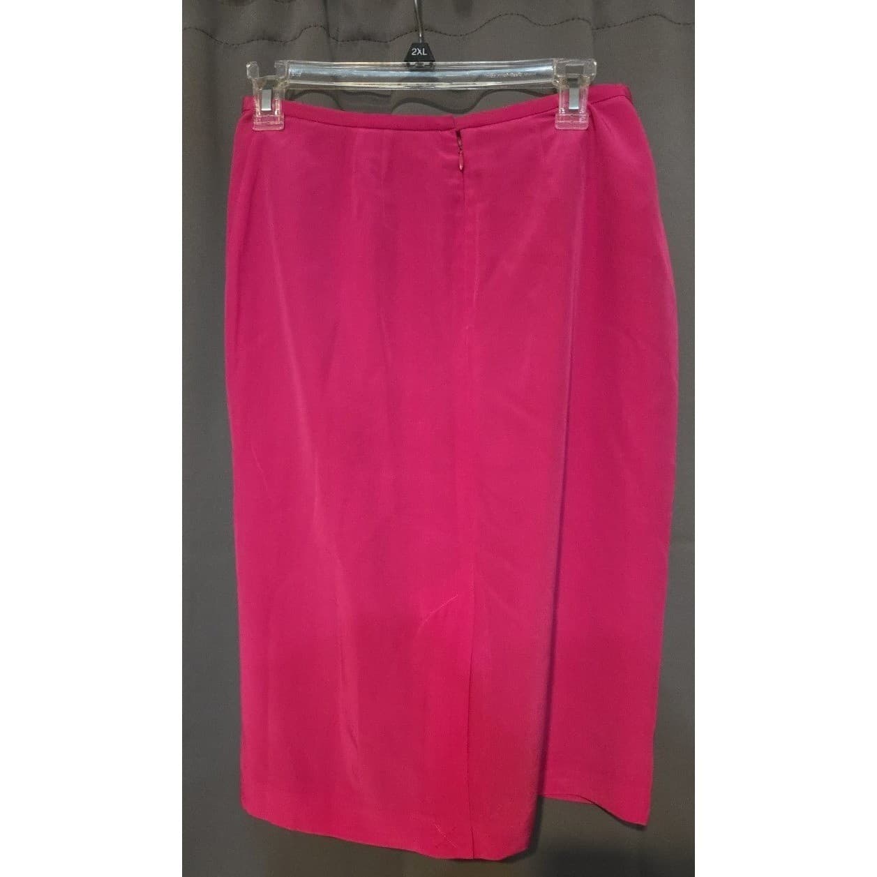 Evan Picone Pink Pencil Skirt, Women's Size 6, Fuchsia Knee Length Career Wear - Thumbnail 4