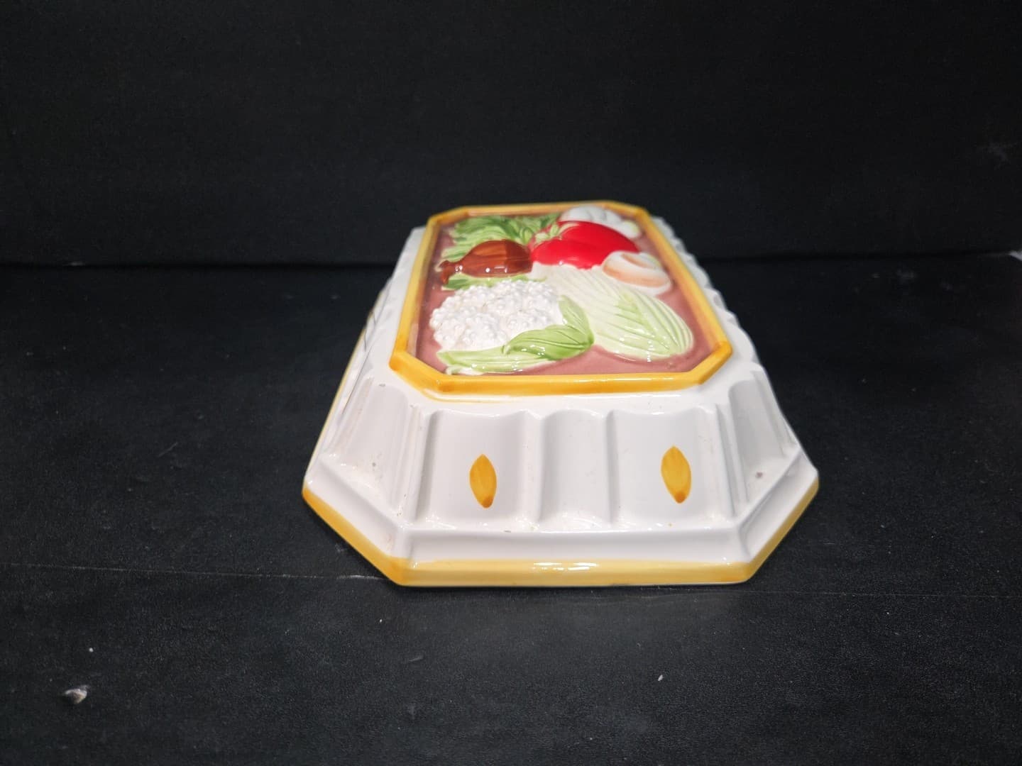 Gailstyn-Sutton Towle Co Ceramic Veggie Decor Mold Hand Paint Vintage - Thumbnail 6