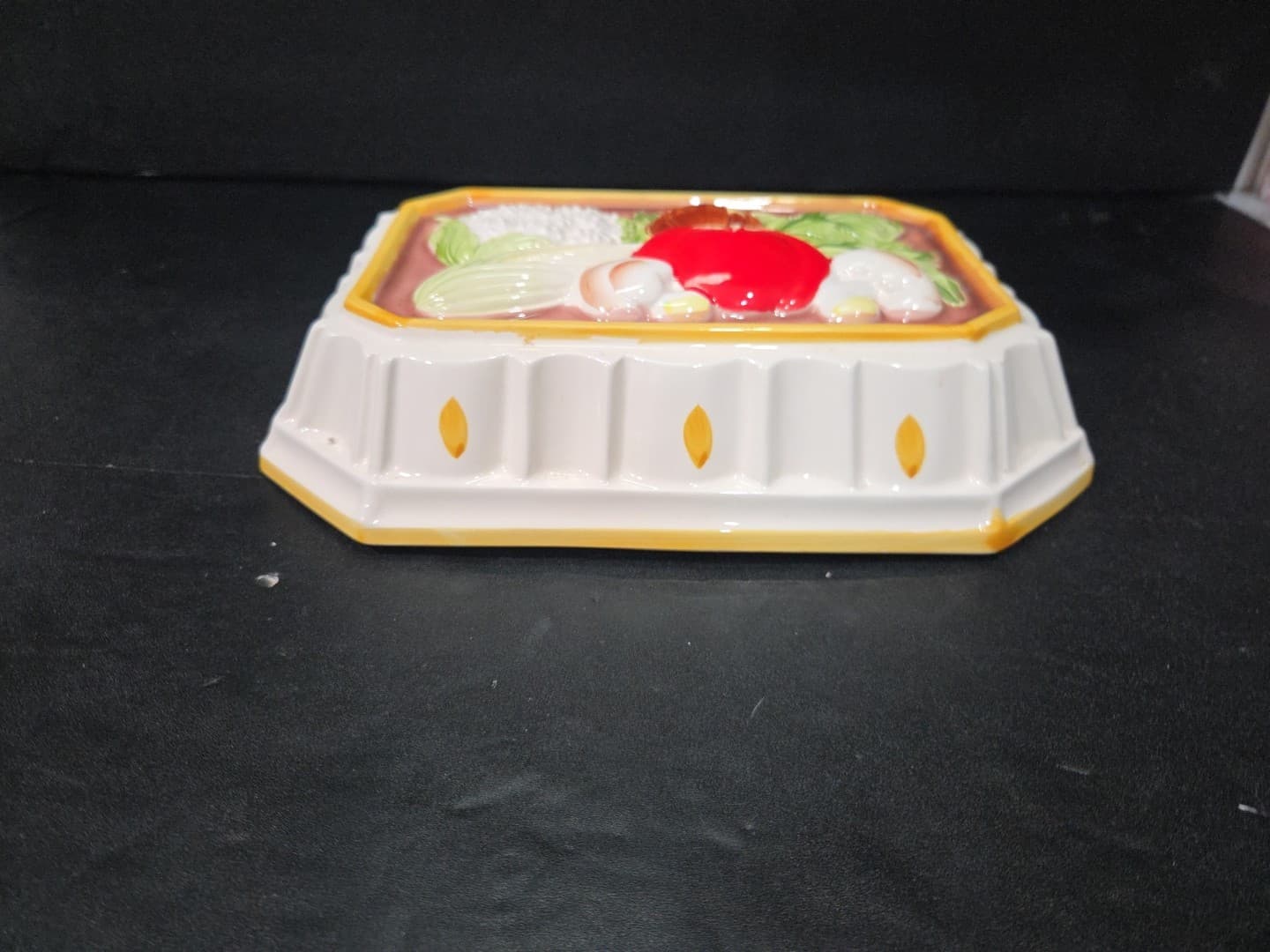 Gailstyn-Sutton Towle Co Ceramic Veggie Decor Mold Hand Paint Vintage - Thumbnail 3