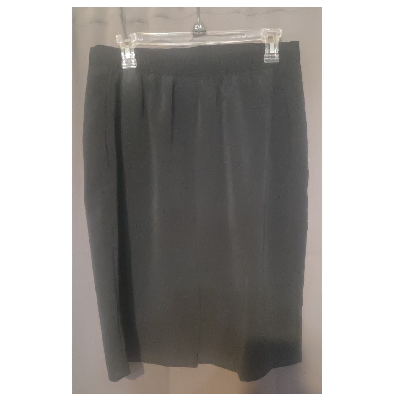 Anne Klein For New Aspects Black Pencil Skirt, Women's Size 6, Business Casual - Thumbnail 4