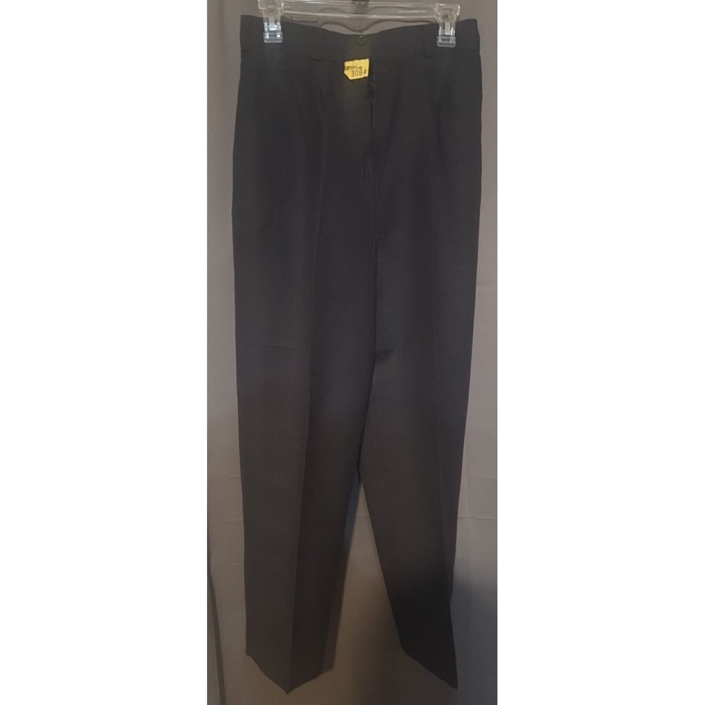 Bill Blass Black Tailored Trousers High Waist, Women's Size 12, Bulgarian - Thumbnail 4