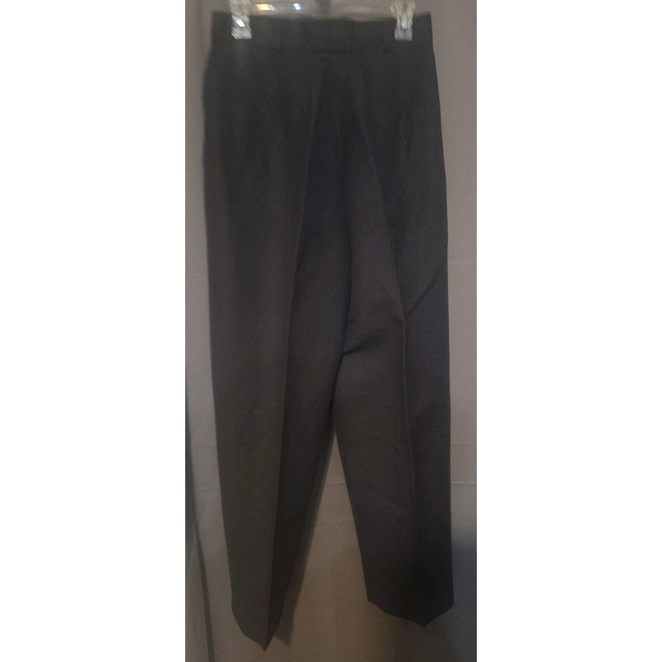 Bill Blass Black Tailored Trousers High Waist, Women's Size 12, Bulgarian - Thumbnail 3