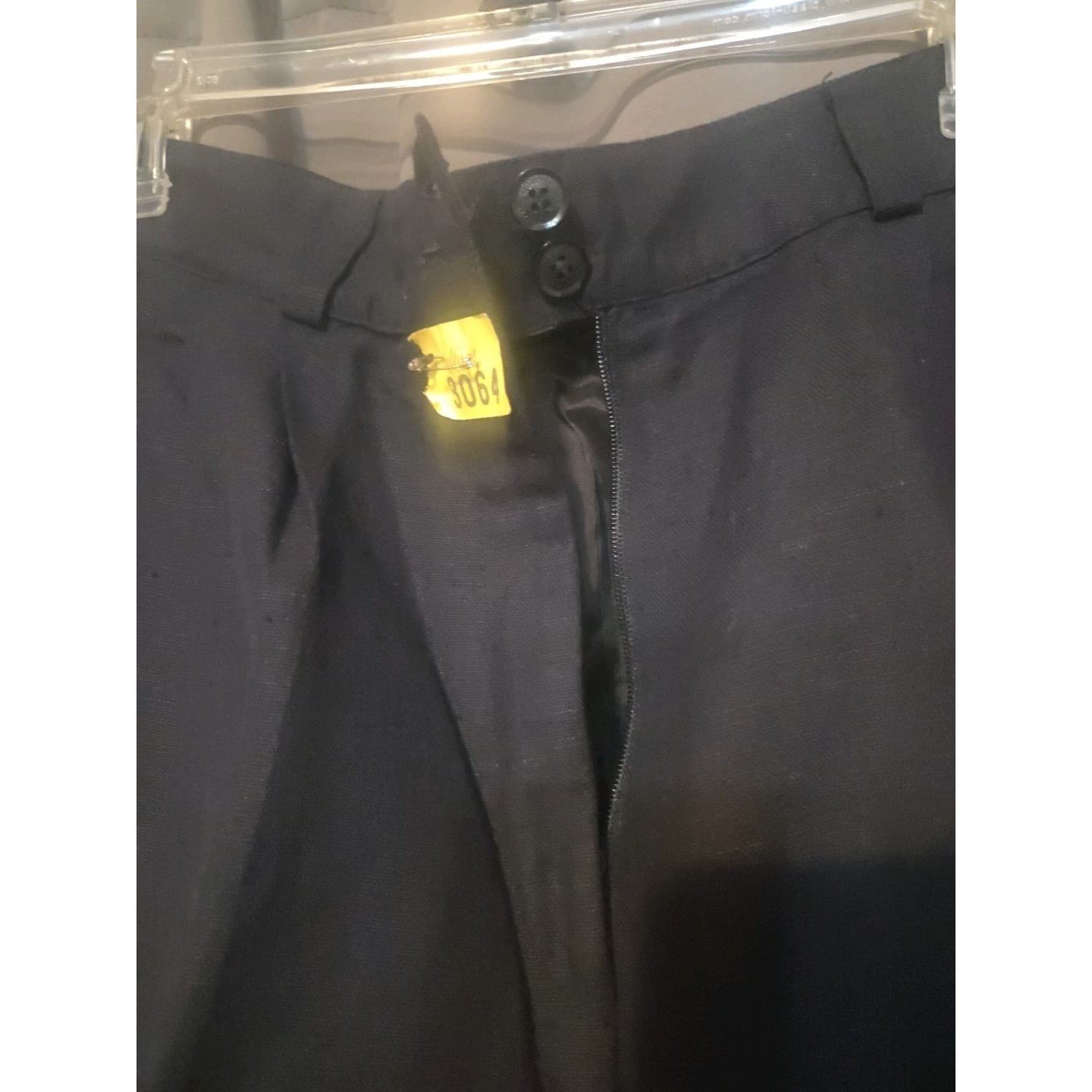 Bill Blass Black Tailored Trousers High Waist, Women's Size 12, Bulgarian - Thumbnail 6