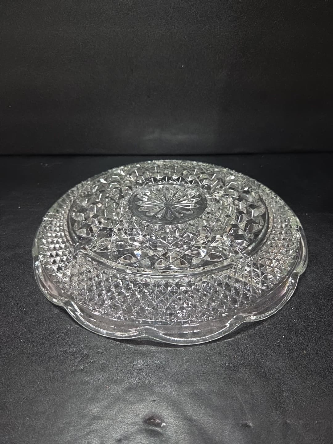 Anchor Hocking Wexford Glass Chip Dip, Veggie Divided Dish, 10.5" Glass Platter - Thumbnail 6