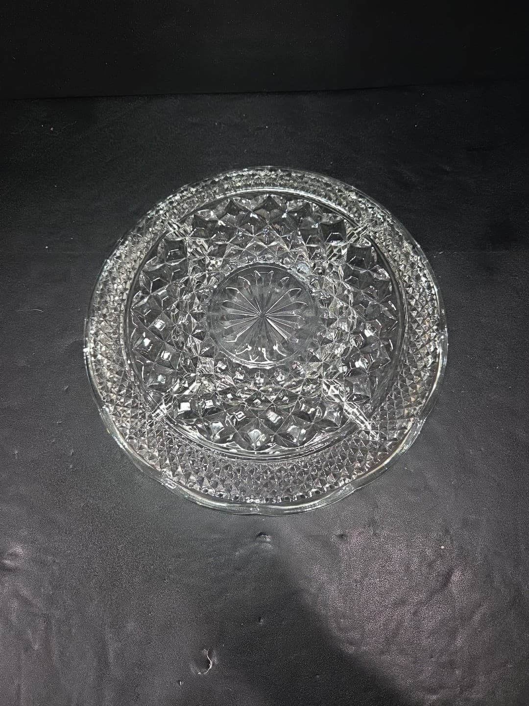 Anchor Hocking Wexford Glass Chip Dip, Veggie Divided Dish, 10.5" Glass Platter - Thumbnail 3