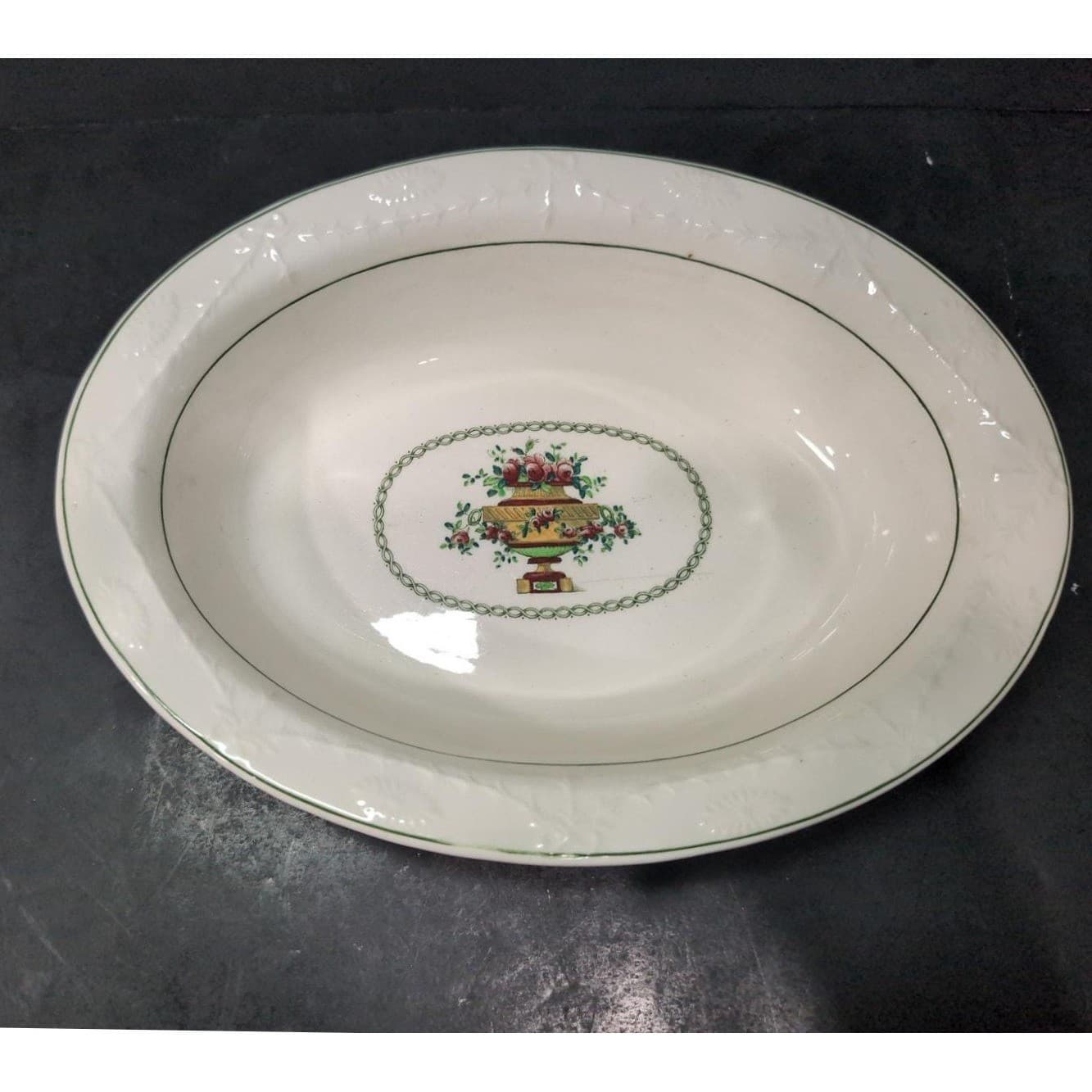 Spode Copeland Late Serving Bowl #657047, Vintage Floral Platter, English China - Thumbnail 3