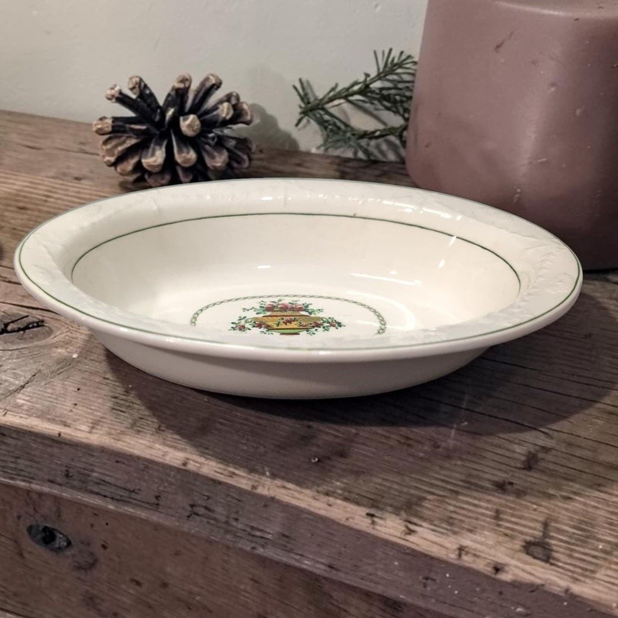 Spode Copeland Late Serving Bowl #657047, Vintage Floral Platter, English China