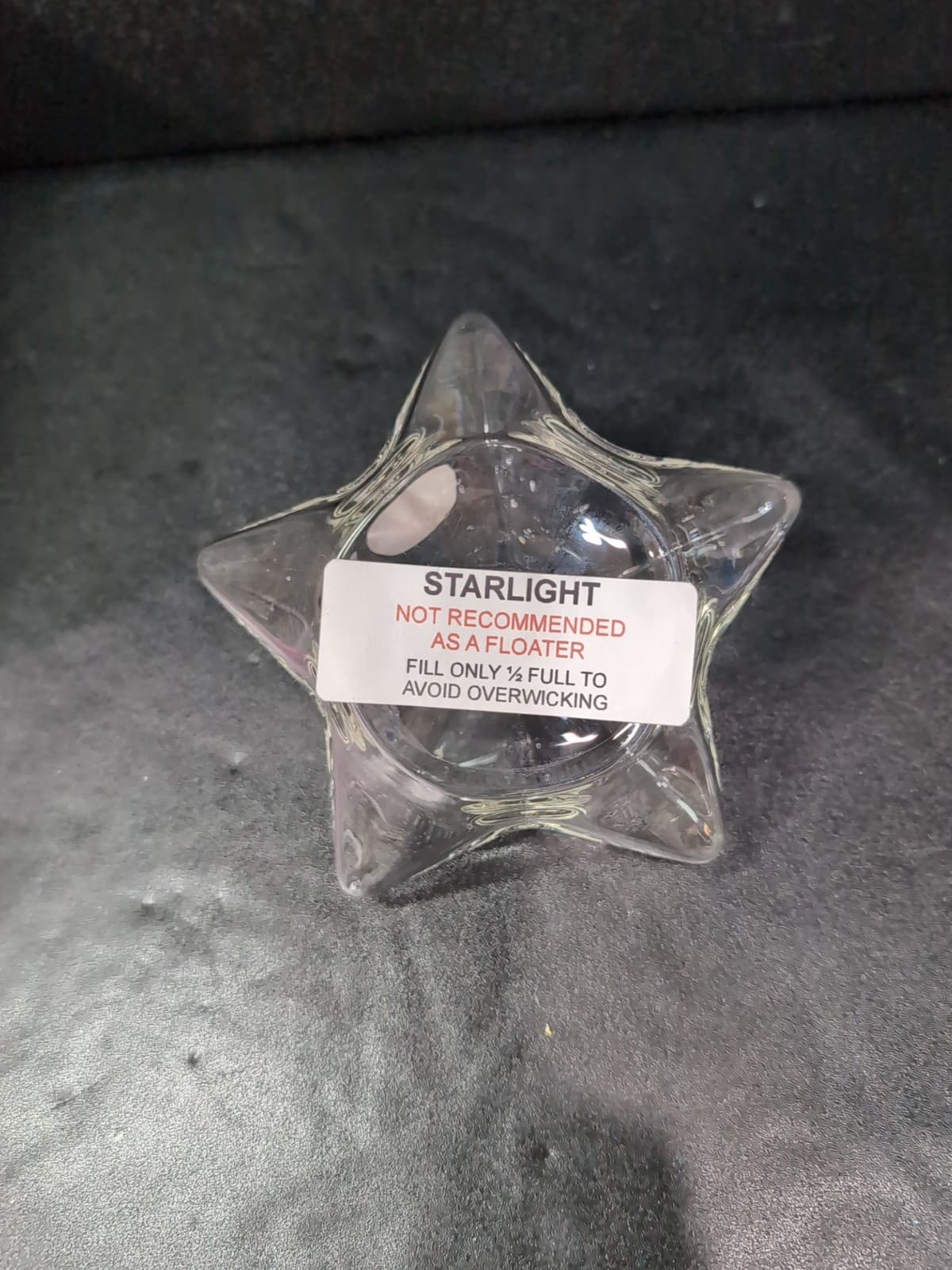 Firelight Glass Starlight 5" Candle, Handcrafted Art Glass, Oil Lamp, Home Decor - Thumbnail 7